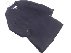 SLOBE IENA スローブイエナ ウール混 ノーカラー コート size36/紺 ◇■ レディースのサムネイル