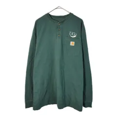 Carhartt カーハート ヘンリーネック 長袖Ｔシャツ グリーン(メンズ L)中古 古着 X3994