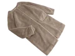 BEAUTY & YOUTH ビューティ&ユース ユナイテッドアローズ ボア ロング ノーカラー コート sizeM/モカ ◇■ レディース