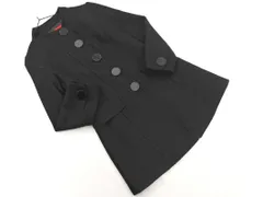 Apuweiser-riche アプワイザーリッシェ ウール混 ラメ スタンドカラー コート size2/黒 ◇■ レディース