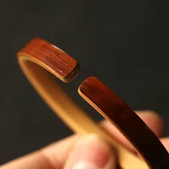 天然 老煤竹 バングル ハンドメイド 竹ブレスレット レディース メンズ 竹製 手作り 和風 ナチュラルアクセサリー 2デザイン 2サイズ（内径5.5-6.0cm / 6.0-6.5cm）ギフト プレゼント 記念品 お祝い  SGYP298