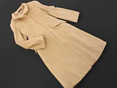 J＆R ジェイアンドアール アンゴラ混 ロング コート sizeM/ベージュ ◇■ レディース