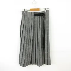 スタニングルアー STUNNING LURE プリーツラップスカート ロング チェック グレー 2 *A570