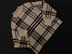 DRESKIP ドレスキップ チェック ハイネック ニット セーター sizeM/ベージュｘ黒 ◇■ レディース