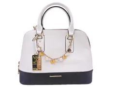 Samantha chouette サマンサ アンド シュエット 1520145071 Chagny レザー ショルダー ハンド バッグ 白ｘ黒 ■■ レディース