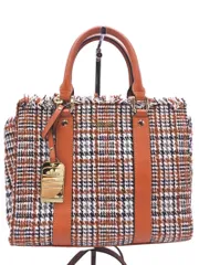 chouette アンドシュエット 1820105401 Check Egide ツイード チェック ショルダー ハンド バッグ 茶 ◇■ レディース