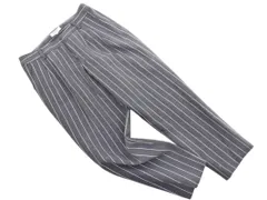 NATURAL BEAUTY BASIC ナチュラルビューティーベーシック ストライプ パンツ sizeL/グレー ■◆ レディース