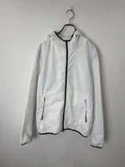 S00240｜HERNO｜ヘルノ｜ジャケット｜ナイロンジャケット｜ポリエステル100％｜ホワイト｜無地｜美品｜メンズM｜Y2K｜90S｜古着｜アメカジ｜USA古着｜ヴィンテージ｜今期トレンド｜フォロー割のサムネイル
