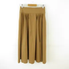 STATE OF MIND スカート ミモレ丈 フレア 茶 *T756
