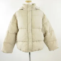 アプレトロ ap retro 中綿ジャケット ブルゾン 長袖 2way ベージュ F *T794