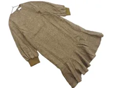 URBAN RESEARCH ROSSO アーバンリサーチロッソ ウール混 裾フリル ワンピース size40/ブラウン ◇■ レディース