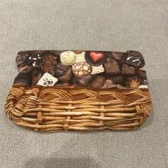 新品未使用 チョコレート お菓子 布製ポーチ 小物入れ ポーチ 茶色 ブラウン