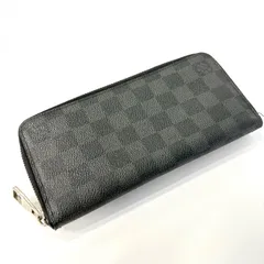 LOUIS VUITTON ルイ･ヴィトン ジッピー･ウォレット･ヴェルティカル ダミエ グラフィット N63095【鑑定済み】正規品