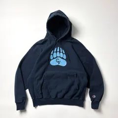 Champion チャンピオン リバースウィーブ L ネイビー 紺 パーカー スウェット トレーナー カレッジロゴ プリント 裏起毛 長袖 プルオーバー フーディー REVERSE WEAVE VINTAGE ビンテージ ヴィンテージ 古着 メンズ