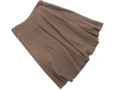 TRANS WORK トランスワーク 大きいサイズ スウェード調 フレア スカート size46/モカ ◇■ レディースのサムネイル