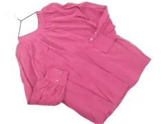 nano universe ナノユニバース ギャザー ブラウス シャツ size36/紫 ◇■ レディース