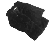 AZUL BY MOUSSY アズールバイマウジー フェイクファー フーディー コート sizeM/黒 ◇■ レディース