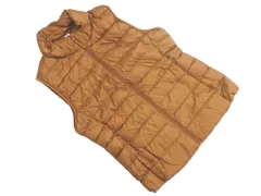 UNIQLO ユニクロ ハイネック ダウンベスト sizeM/茶 ◇■ レディース