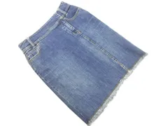 PROPORTION プロポーション ボディドレッシング カットオフ タイト デニムスカート size3/紺 ■■ レディース