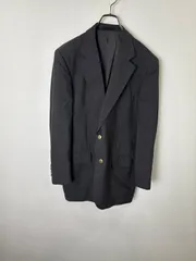 R00130｜BURBERRY｜バーバリー｜テーラードジャケット｜BLACK｜ブラック｜ウール羊毛75％モヘヤ25％｜無地｜メンズ｜L｜ラグジュアリー｜ストリート｜Y2K｜90S｜古着｜USA古着｜アメカジ｜ヴィンテージ｜フォロー割｜今期トレンド