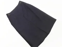 MACKINTOSH PHILOSOPHY マッキントッシュフィロソフィー タック Aライン 台形 スカート size38/紺 ■■ レディース