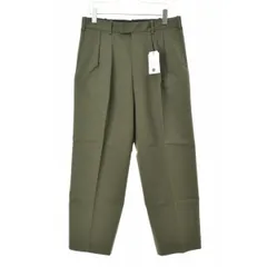 【PLS+T】36-3106002 ストレッチツイル2タックワイドパンツ