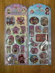 ラブブ風シール キラキラウォーターinシール2シートセット LABUBU