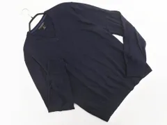 BANANA REPUBLIC バナナリパブリック シルク混 Vネック ニット セーター sizeS/濃紺 ◇■ メンズ