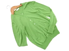 MACKINTOSH PHILOSOPHY マッキントッシュフィロソフィー ウール100% カーディガン size38/緑 ◇■ レディース