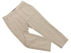ZARA WOMAN ザラ ウーマン チェック テーパード パンツ size36/ブラウン ◇■ レディース