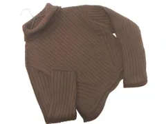 ZARA ザラ サイドスリット タートルネック ニット セーター sizeS/ブラウン ◇■ レディース