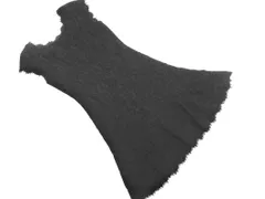 DIANE VON FURSTENBERG ダイアンフォンファステンバーグ 総レース フレンチスリーブ Aライン ワンピース size2/黒 ■◆ レディース