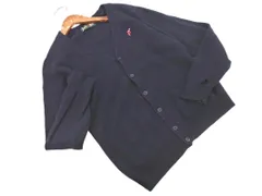EASTBOY イーストボーイ ウール100% Vネック カーディガン size11/紺 ◇■ レディース