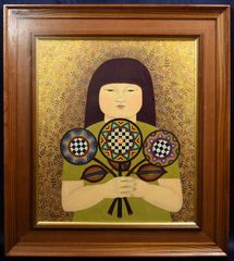 Simonetta Carpini,1号大、油彩,画廊保証書 - メルカリ