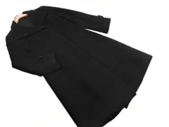 COMME CA DU MODE コム サ デ モード アンゴラ混 チェスター コート size11/黒 ◇■ レディース