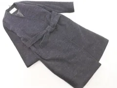 Ray BEAMS レイビームス ウール混 ウエストリボン ノーカラーラップ コート グレー ◇■ レディース