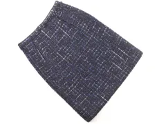 Spick & Span スピック＆スパン ツイード タイト スカート size36/紺 ◇■ レディース