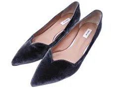FRAY I.D フレイアイディー ベロア ポインテッドトゥ ミドルヒール パンプス size37（23.5ｃｍ位）/緑 ◇■ レディースのサムネイル