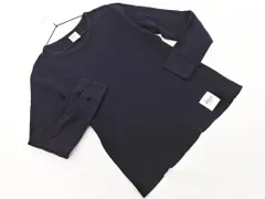 24karats 24カラッツ ワッフル プルオーバー カットソー sizeL/紺 ◇■ メンズ