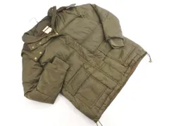 B:MING BEAMS ビームス フード ダウン ジャケット sizeM/カーキ ◆■ レディース