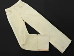ZARA ザラ ロールアップ ストレート パンツ size32/黄 ■■ レディース