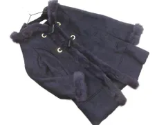 any SiS エニィスィス ラビットファー ムートン コート size1/紺 ◇■ レディース