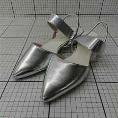 ◇ Θ ジェリービーンズ JELLY BEANS シルバー系ストラップパンプス Lサイズ レディース E  【1602040005367】