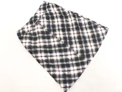 NEWYORKER ニューヨーカー ウール混 チェック Aライン 台形 スカート size9/白ｘ黒 ◇■ レディース