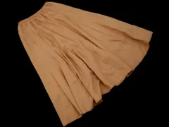 NATURAL BEAUTY BASIC ナチュラルビューティーベーシック ロング フレア スカート sizeS/オレンジ ■◇ レディース