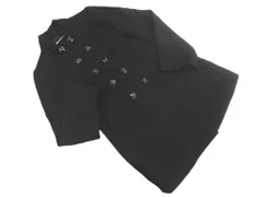 NATURAL BEAUTY BASIC ナチュラルビューティーベーシック ウール100% スタンドカラー コート sizeM/黒 ◇■ レディース