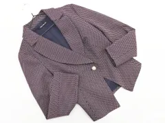 PENNYBLACK ペニーブラック 総柄 テーラード ジャケット size38/ボルドーｘ紺 ◇■ レディースのサムネイル
