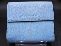 Paul Smith ポールスミス レザー 二つ折り 財布 水色 ■■ レディース