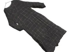 ZARA ザラ チェック ワンピース sizeM/黒 ◇■ レディース