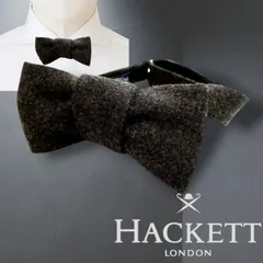 HACKETT LONDON ハケット ロンドン イタリア製 WOOL BOW WARDROBE 1 ウール100％ ワードローブ 蝶ネクタイ ボウタイ HM052436 定1.2万 チャコール 000▲008▼20601k07のサムネイル
